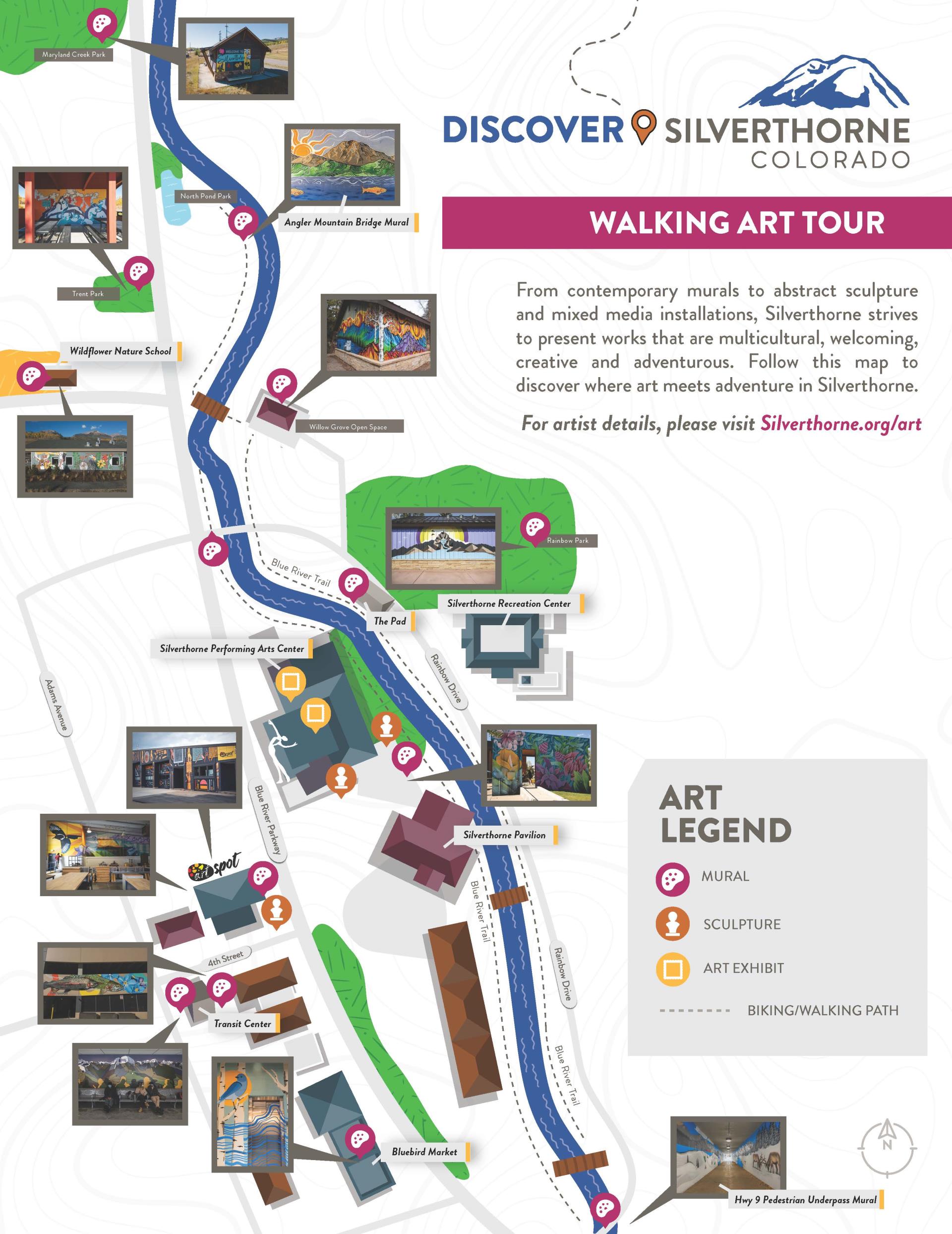 TOS Walking Art Tour Map