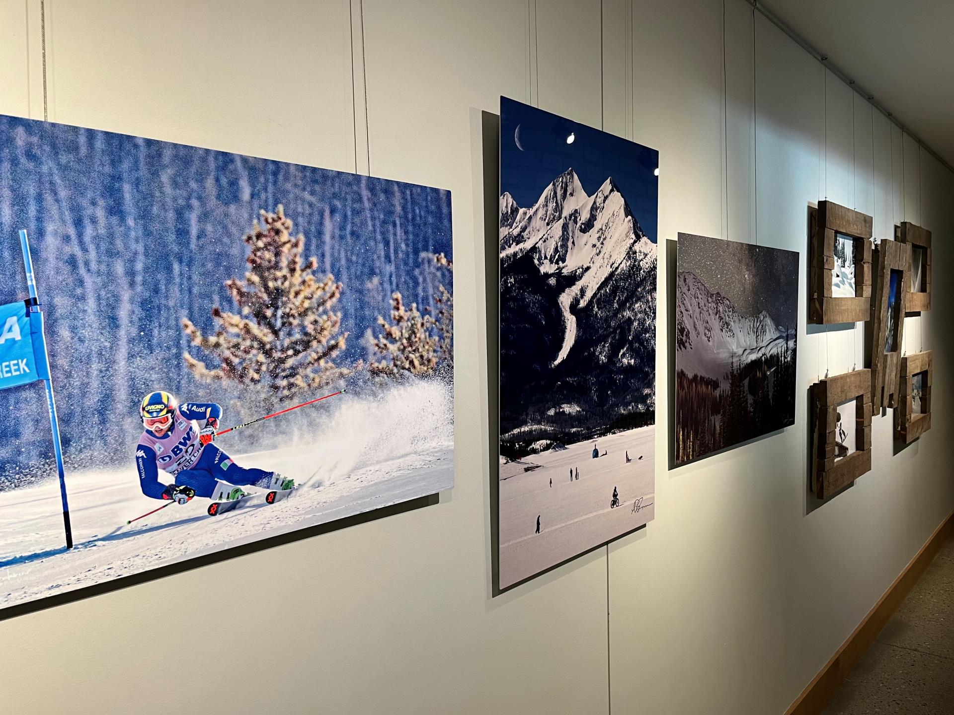 sports winter art exhibit