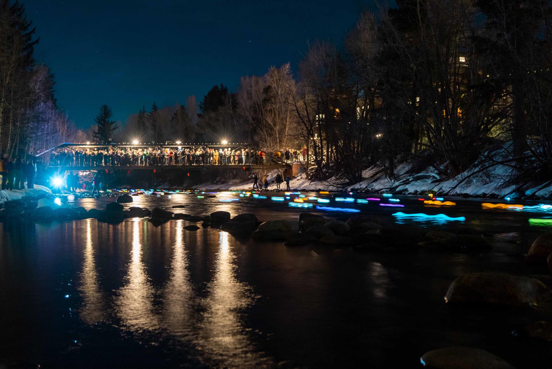 Wish Lantern Festival on Blue River