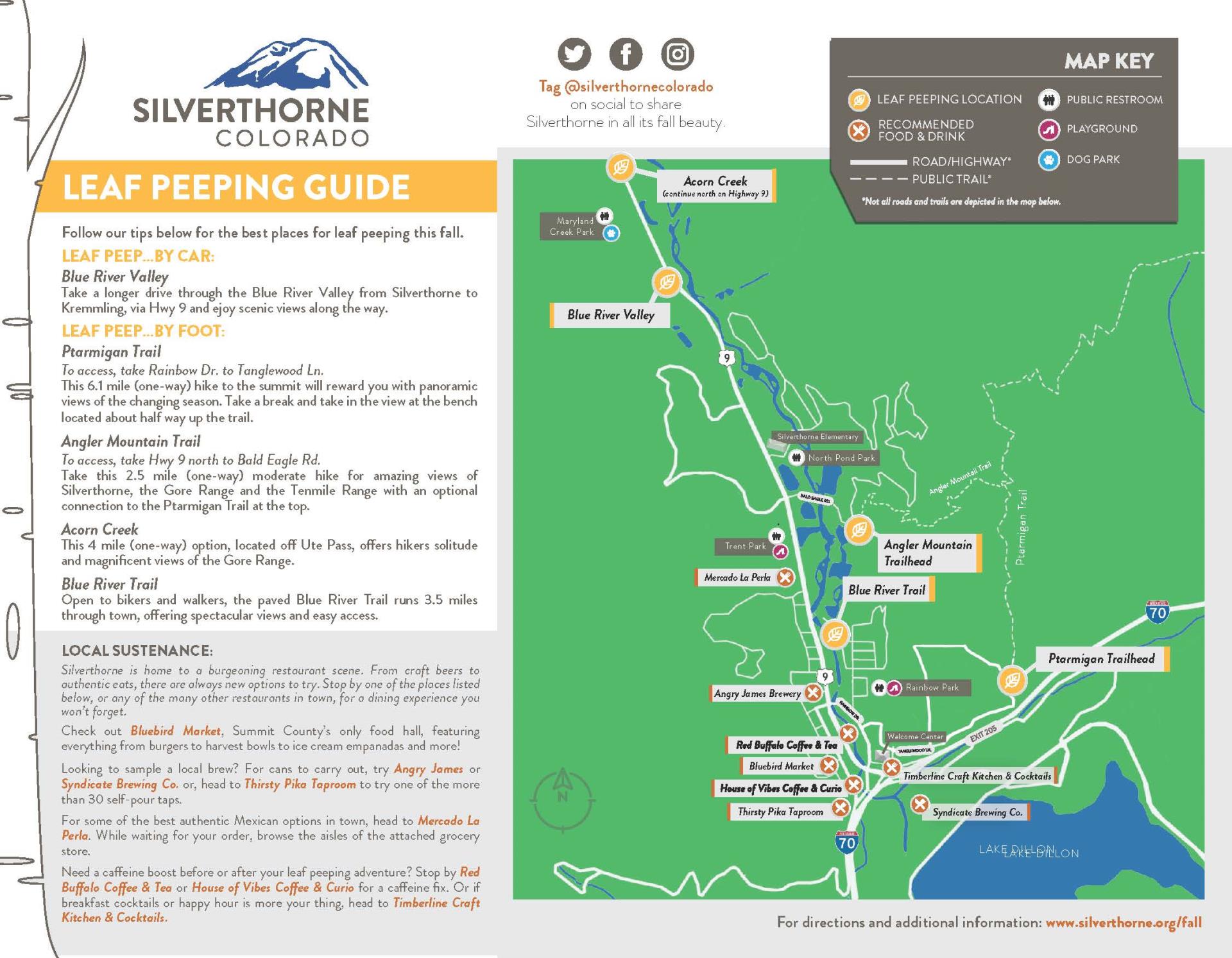 Silverthorne Leaf Peeping Map