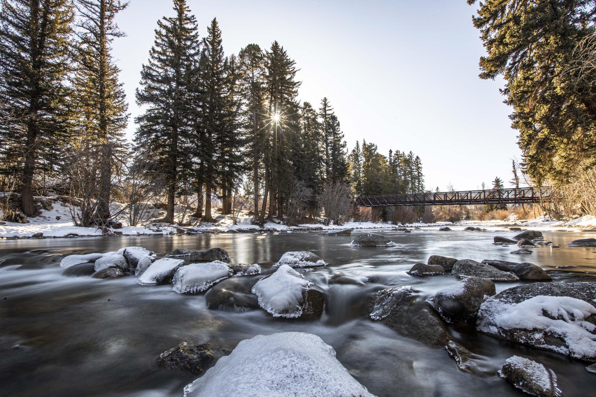 Blue River in winter