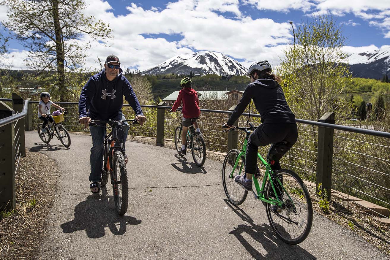 Biking on the Blue River Trail