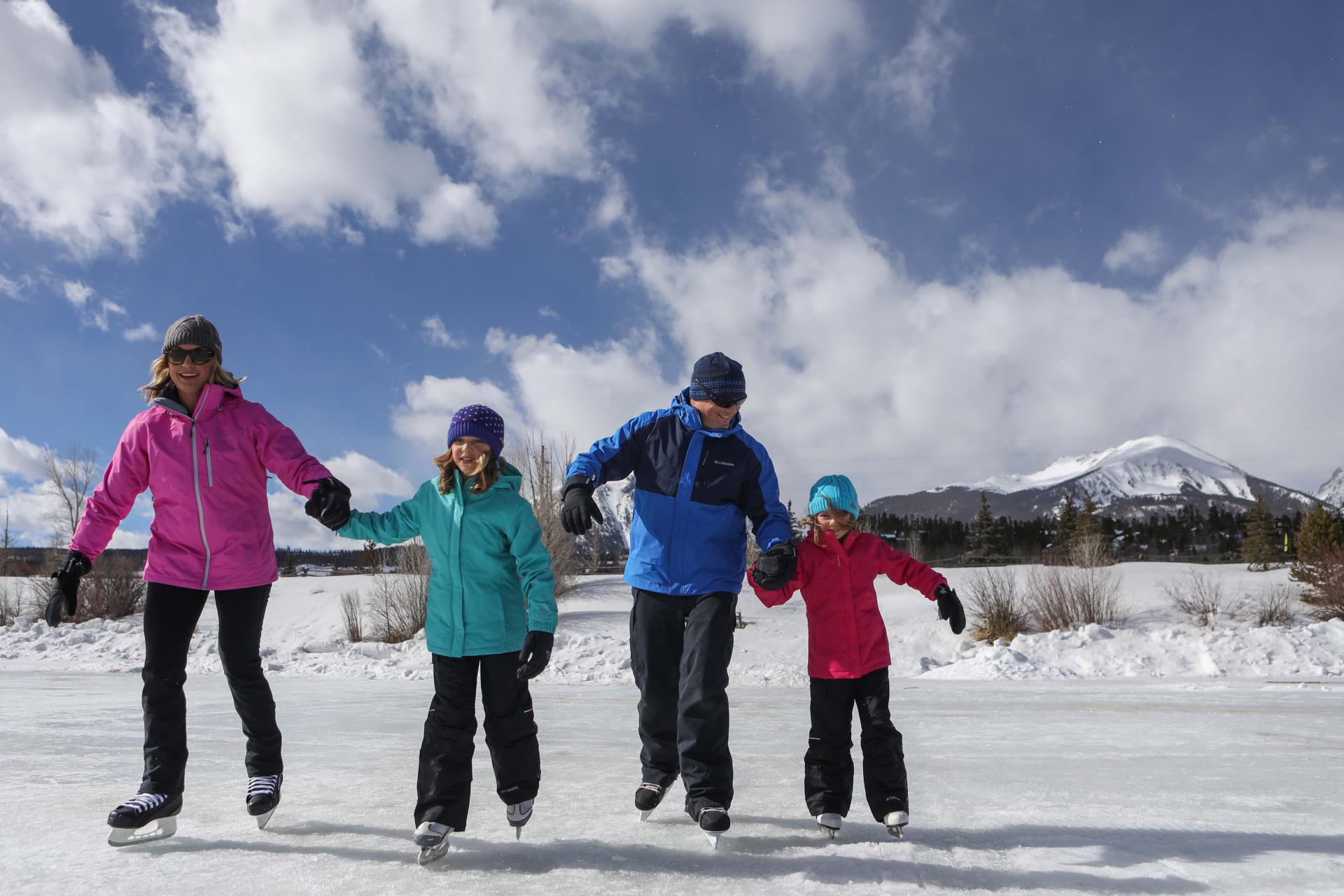 family ice skating