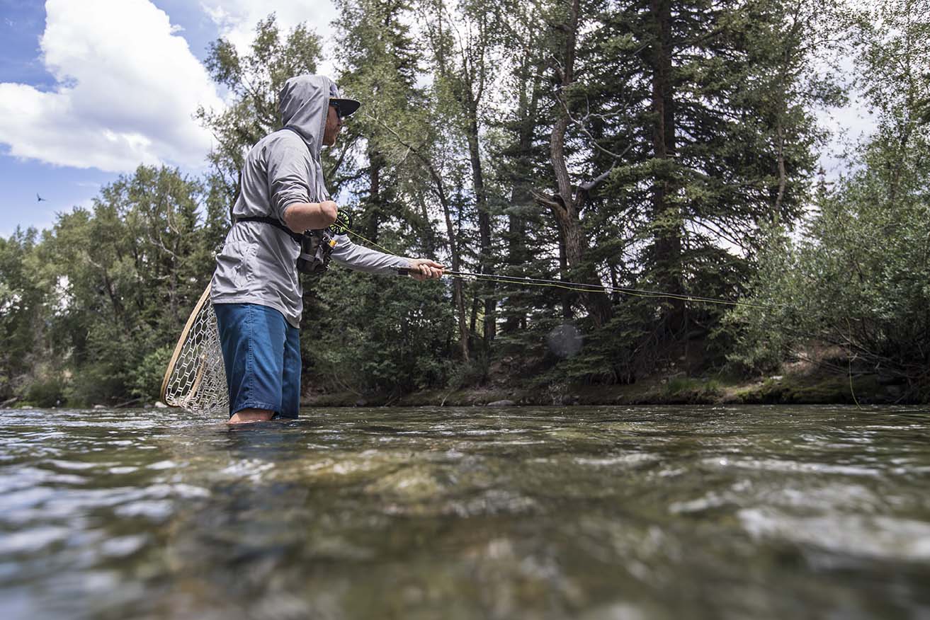 Jimmy fly fishing