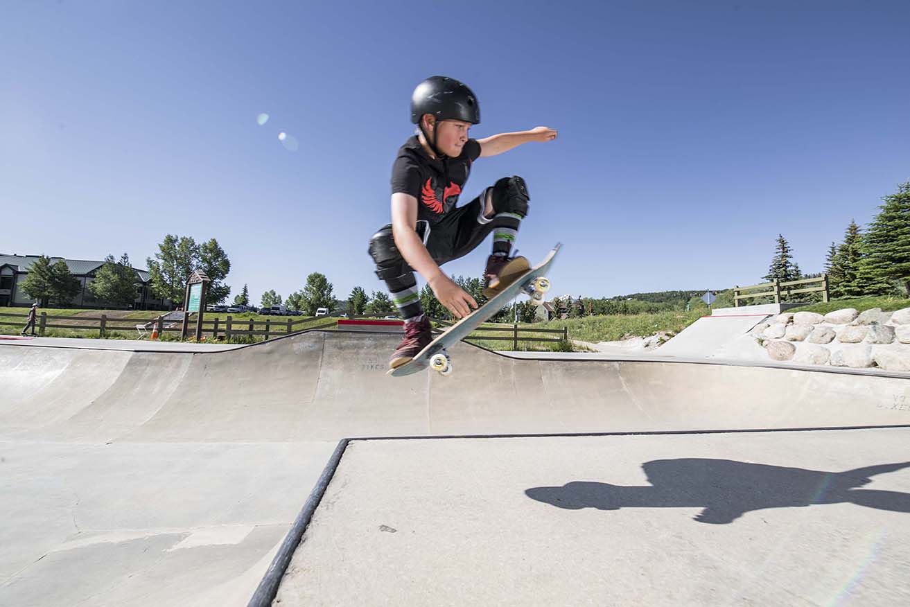 Boy Skateboarding