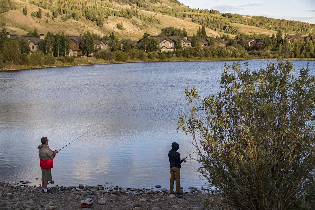 fishing at North Pond Park